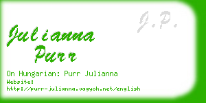 julianna purr business card